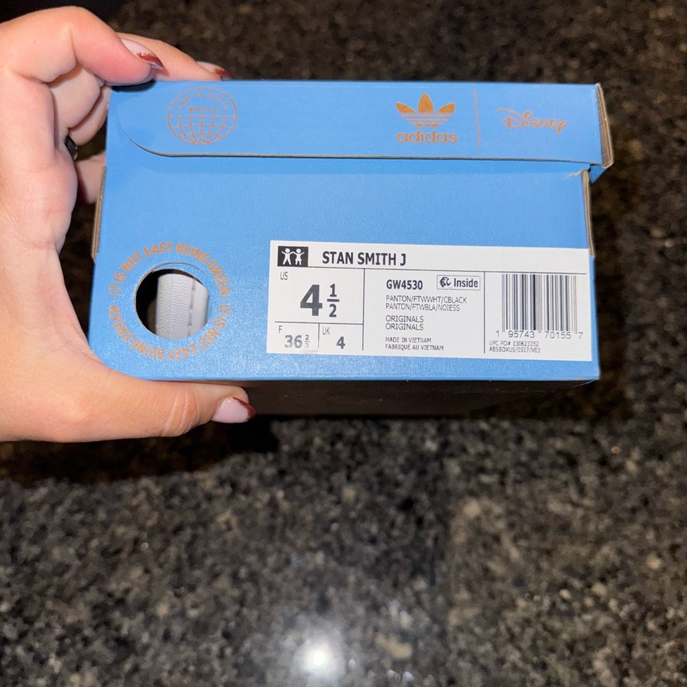 Adidas Stan Smith J kids blue sneakers - Picture 5 of 5